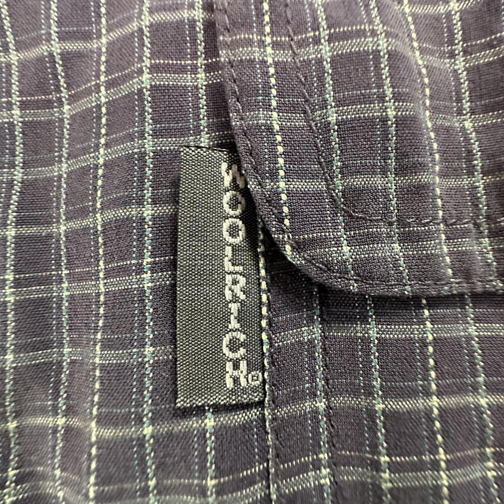 Woolrich Men's Large Button-Up Shirt Plaid Pattern #351 - Picture 3 of 8